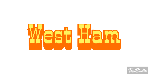 West Ham Text effect