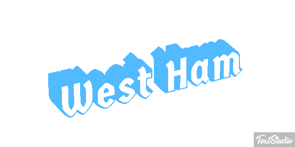 West Ham Text effect