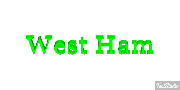 West Ham Text effect