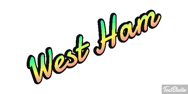 West Ham Text effect