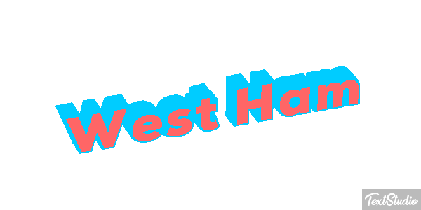 West Ham Text effect