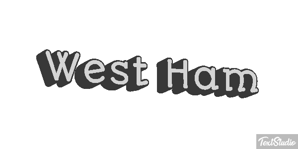West Ham Text effect