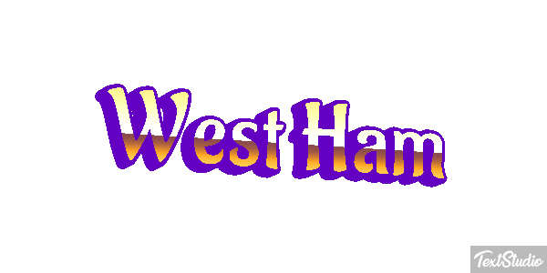 West Ham Text effect