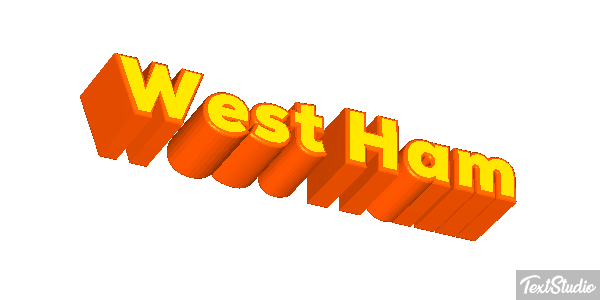 West Ham Text effect