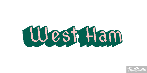 West Ham Text effect