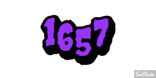 1657 Text effect