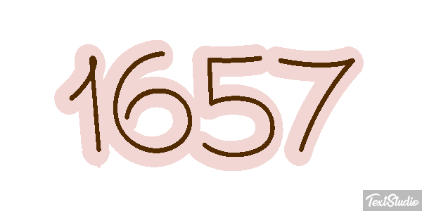 1657 Text effect