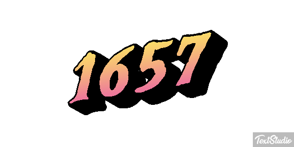 1657 Text effect