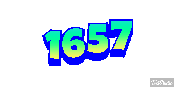 1657 Text effect