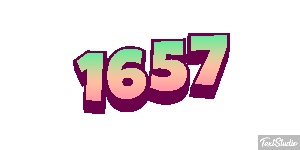 1657 Text effect