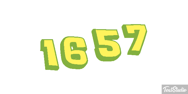 1657 Text effect