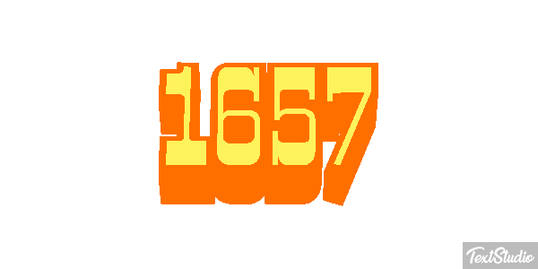 1657 Text effect