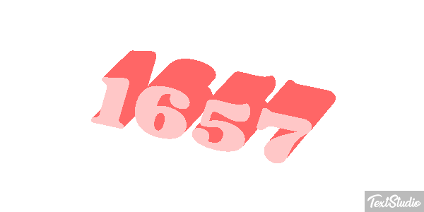 1657 Text effect