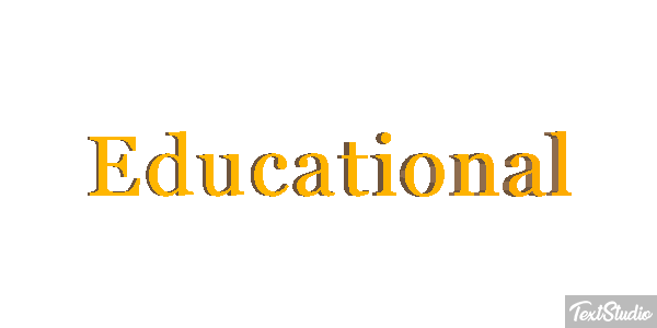 Educational Text effect