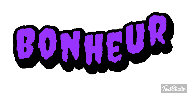 Bonheur Текстовый эффект