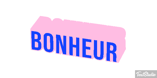 Bonheur Текстовый эффект