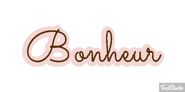 Bonheur Текстовый эффект