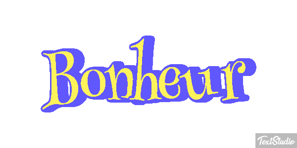 Bonheur Текстовый эффект