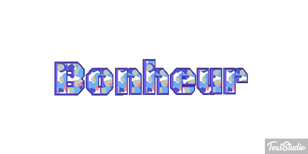 Bonheur Текстовый эффект