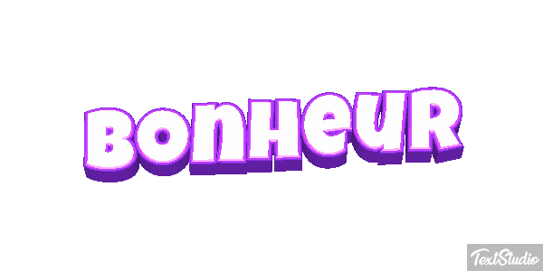 Bonheur Текстовый эффект