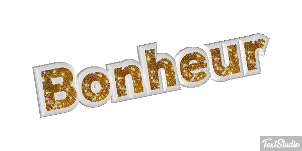 Bonheur Текстовый эффект