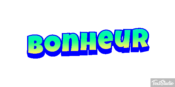 Bonheur Текстовый эффект