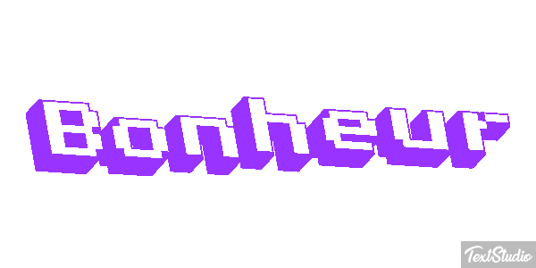 Bonheur Текстовый эффект