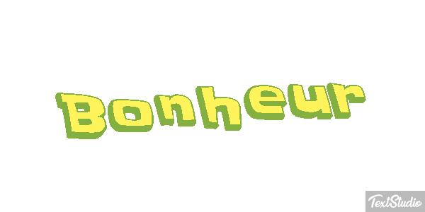Bonheur Текстовый эффект