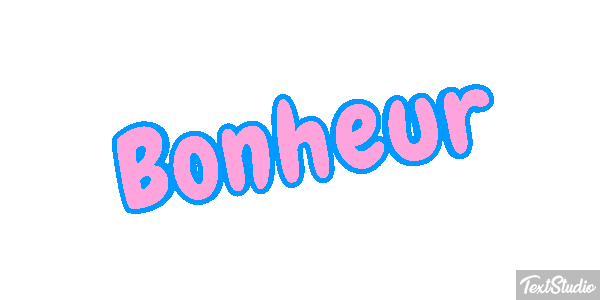 Bonheur Текстовый эффект