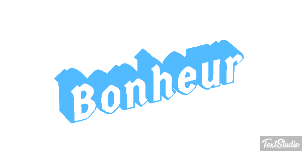 Bonheur Текстовый эффект