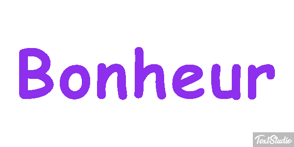 Bonheur Текстовый эффект