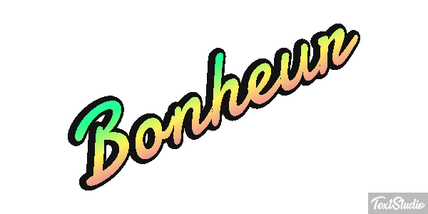 Bonheur Текстовый эффект