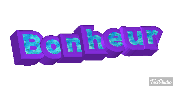 Bonheur Текстовый эффект