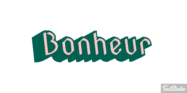 Bonheur Текстовый эффект