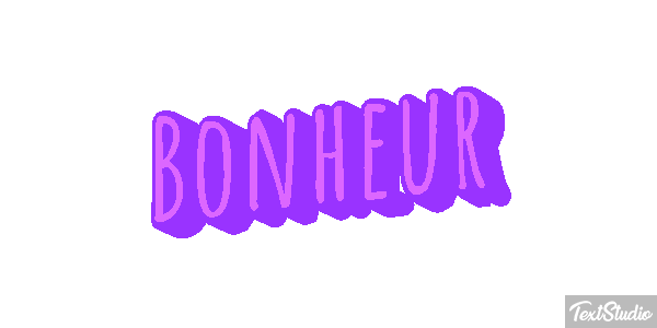 Bonheur Текстовый эффект
