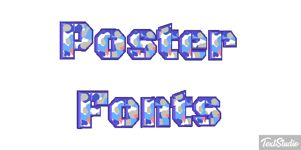 Poster Fonts Efeito do texto