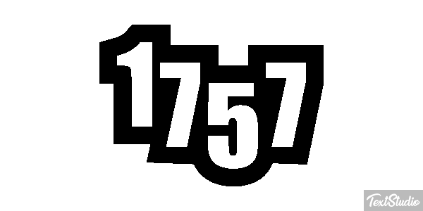 1757 Text effect