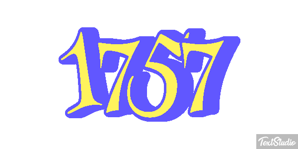 1757 Text effect