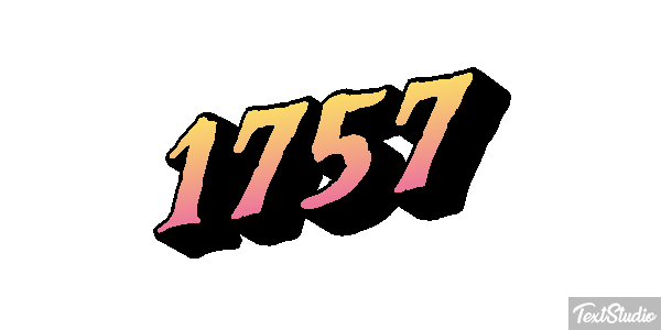1757 Text effect