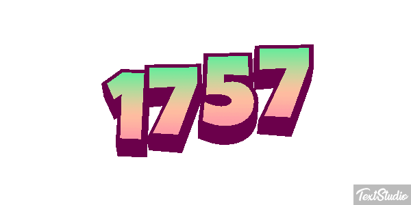 1757 Text effect