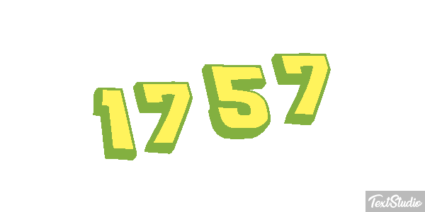1757 Text effect