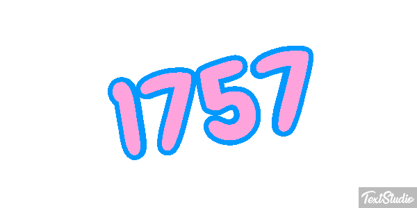 1757 Text effect