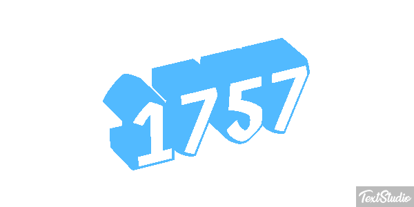 1757 Text effect