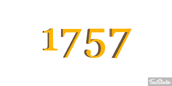 1757 Text effect