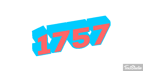 1757 Text effect
