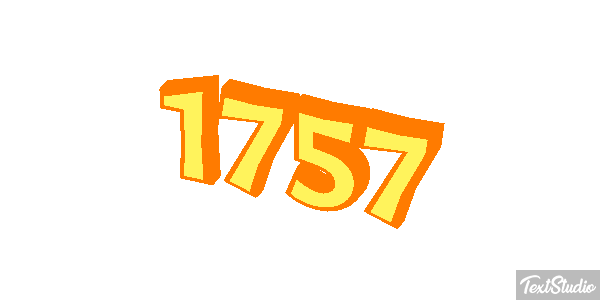 1757 Text effect