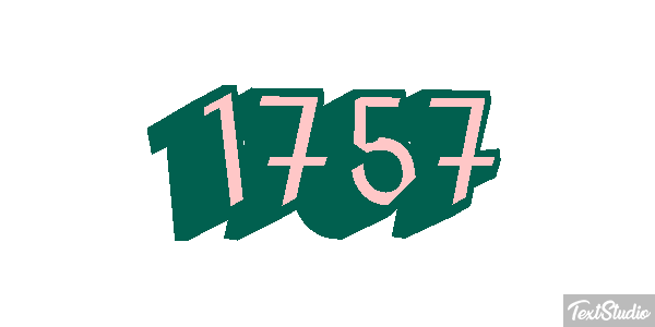 1757 Text effect