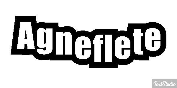 Agneflète Efecto de texto