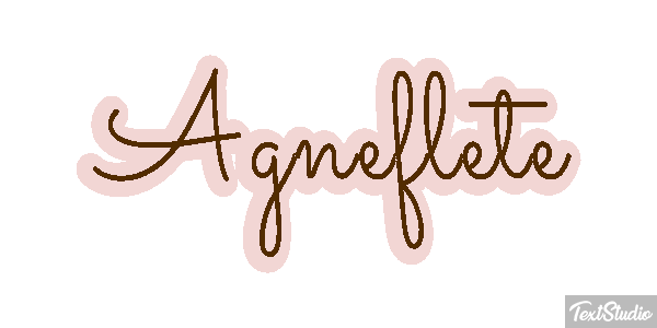 Agneflète Efecto de texto