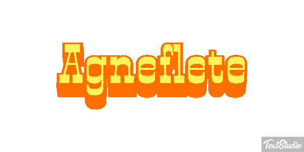 Agneflète Efecto de texto